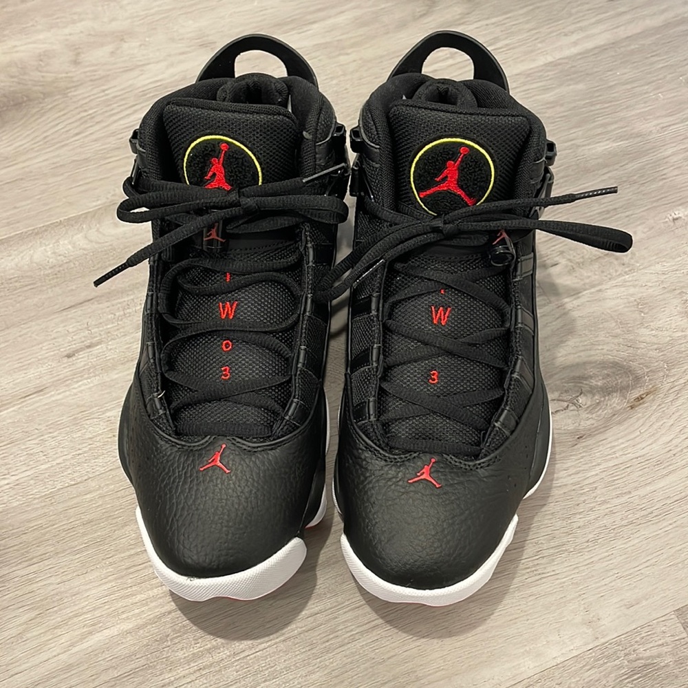 Air Jordan 6 rings black red white